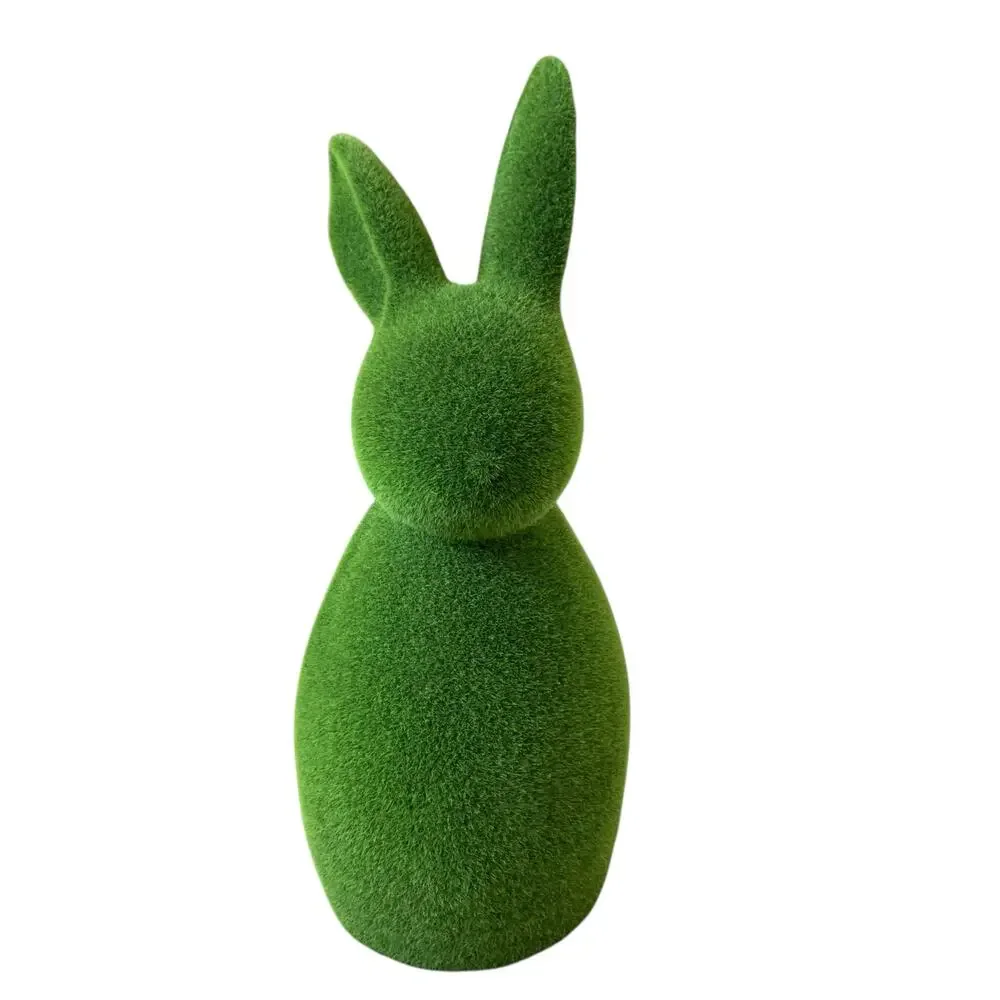 Martha Stewart Oversized Green Mossy Flocked Easter Bunny Rabbit 23in NEW